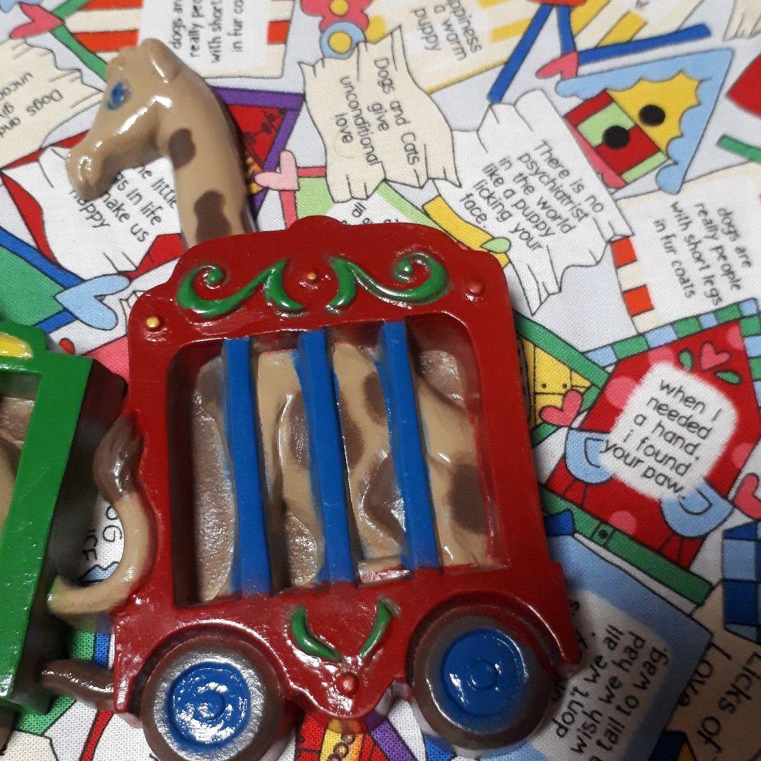 USA　ヴィンテージ　 バーウッド 　アニマルサーカストレイン 　ウォールデコ