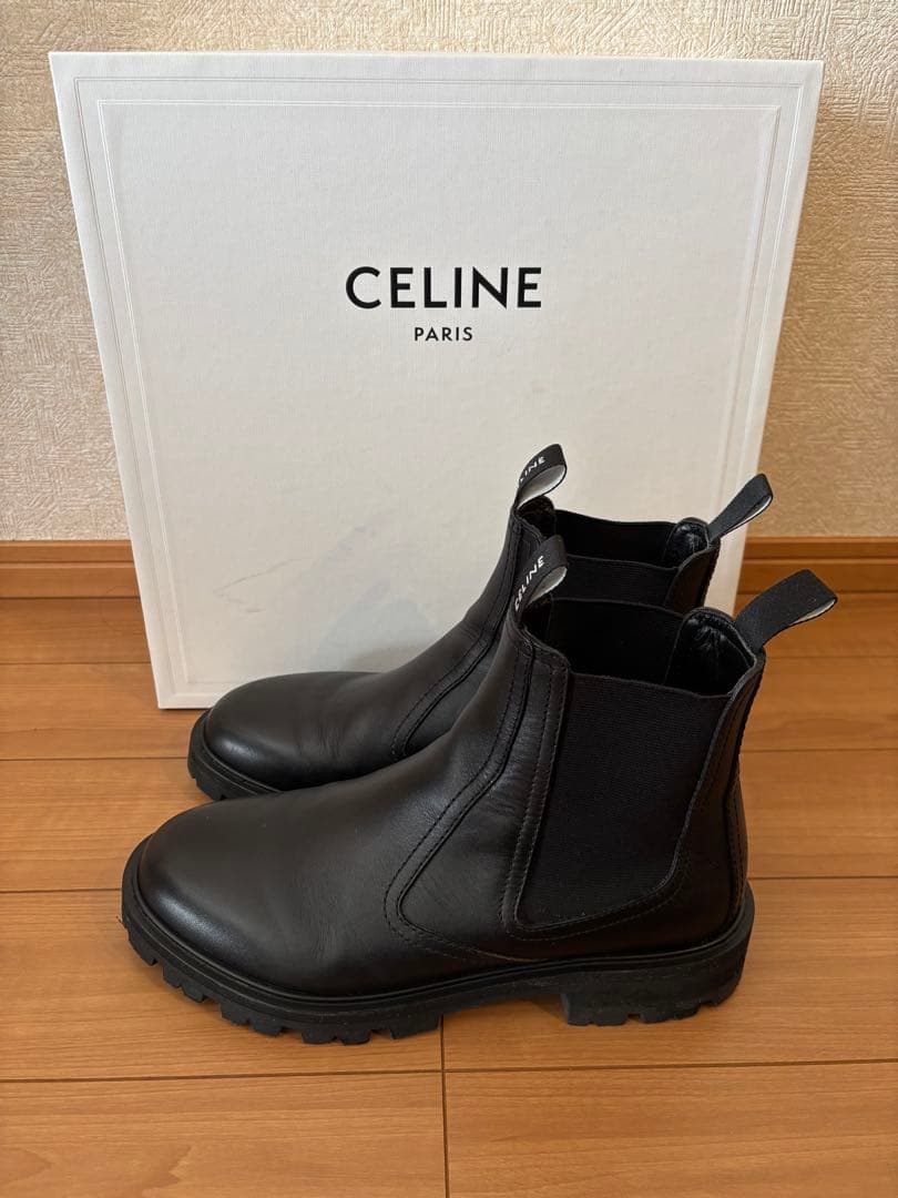 R*u様 CELINE マーガレット チェルシーブーツ41 ブラック黒セリーヌ