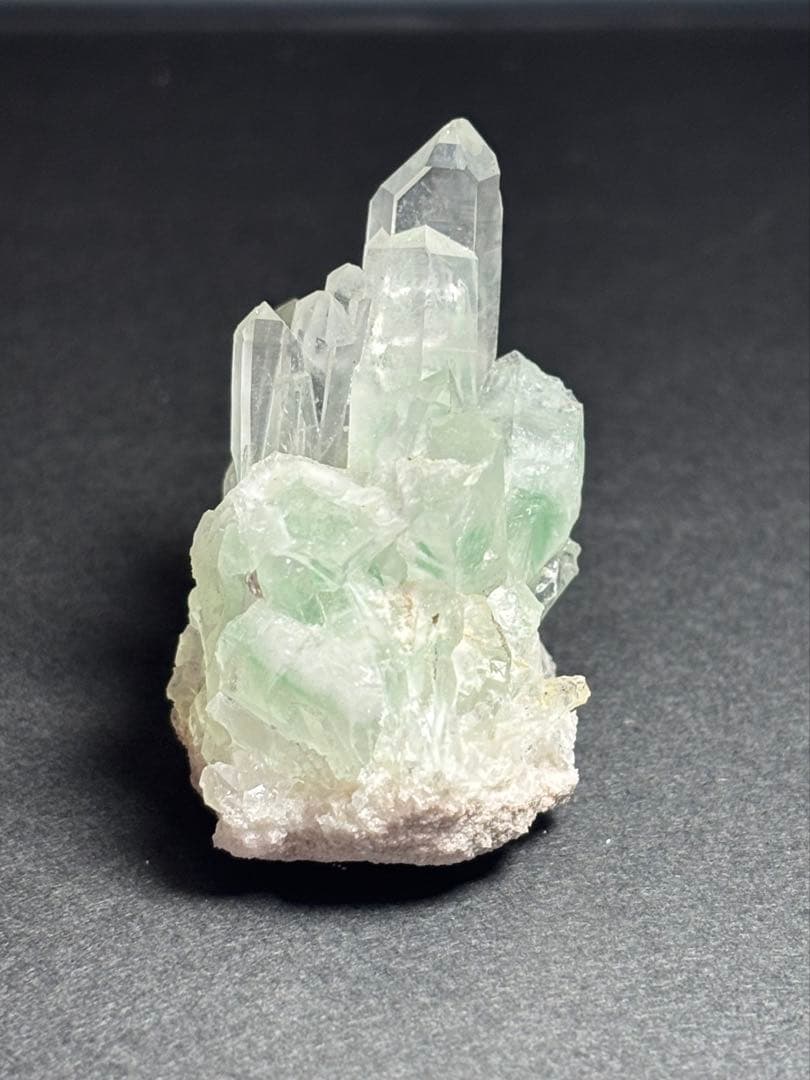 貴重　マダガスカル産　グリーンファントムクラスター　34g 品薄　希少