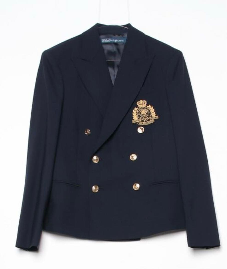【タグ付き新品】ポロラルフローレン　ダブルブレステッドクレストブレザー