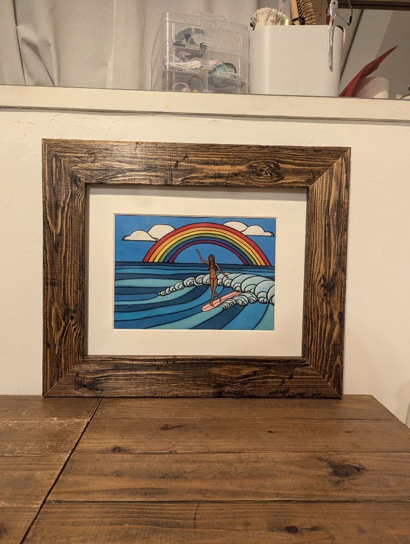 ROYCE様確認ページ　ヘザーＭ　額縁　フレーム　ヘザーブラウン