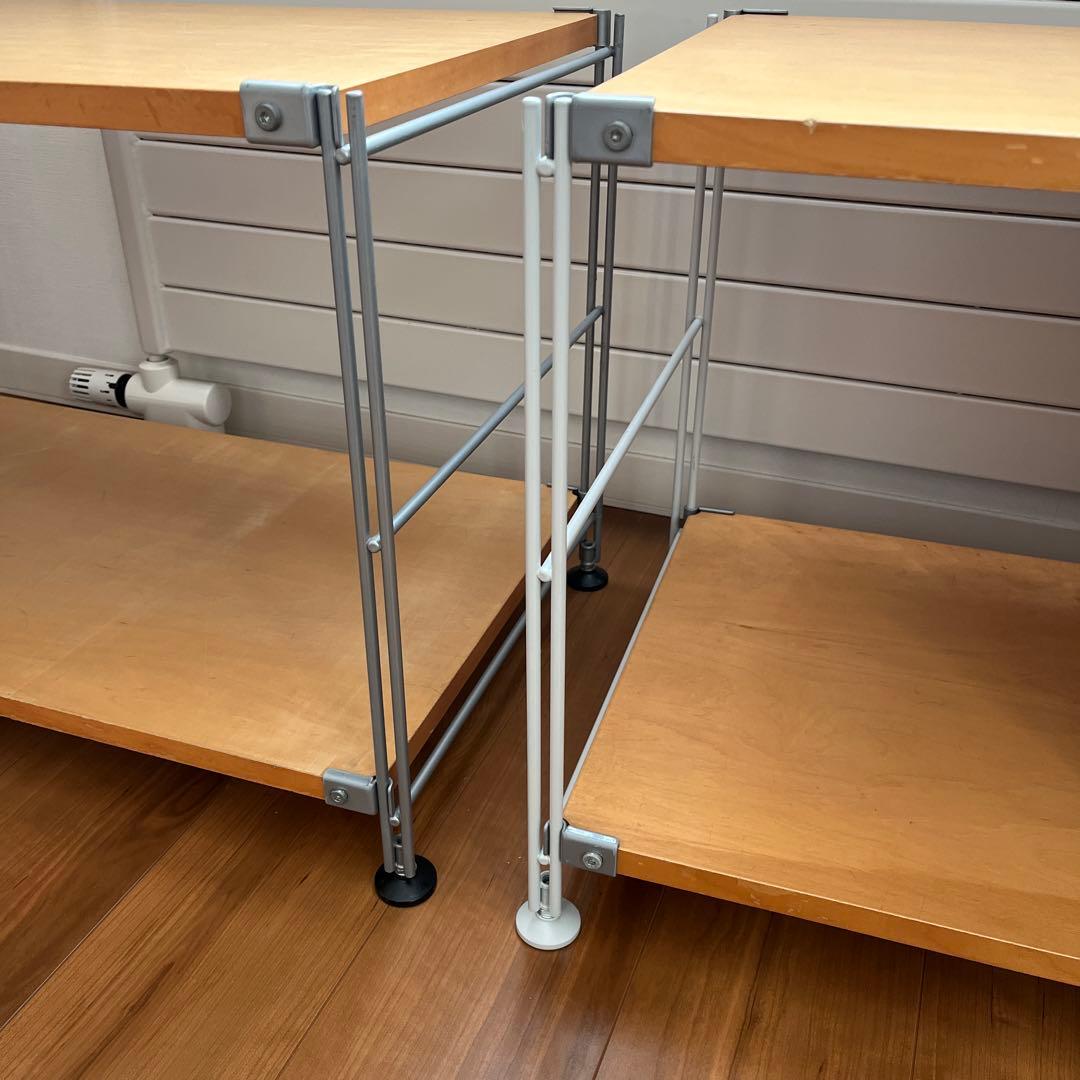 無印良品　ステンレス　ユニットシェルフ　棚板つき　2個セット