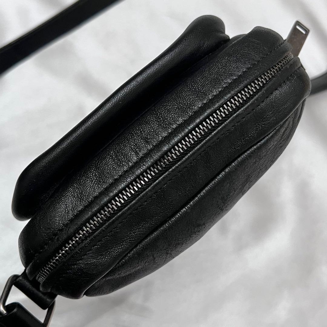 ◇極美品◇サンローラン　シド　クロスボディーバッグ　ナッパレザー　ブラック