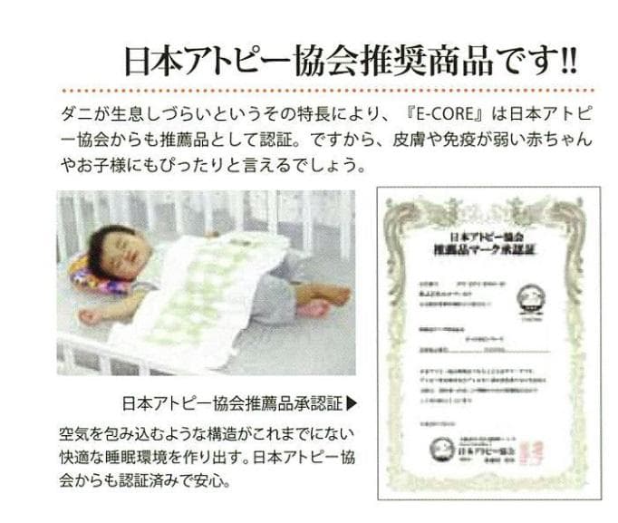 E-CORE高反発マットレス　厚さ3.5cm　シングルサイズ　コア材のみ