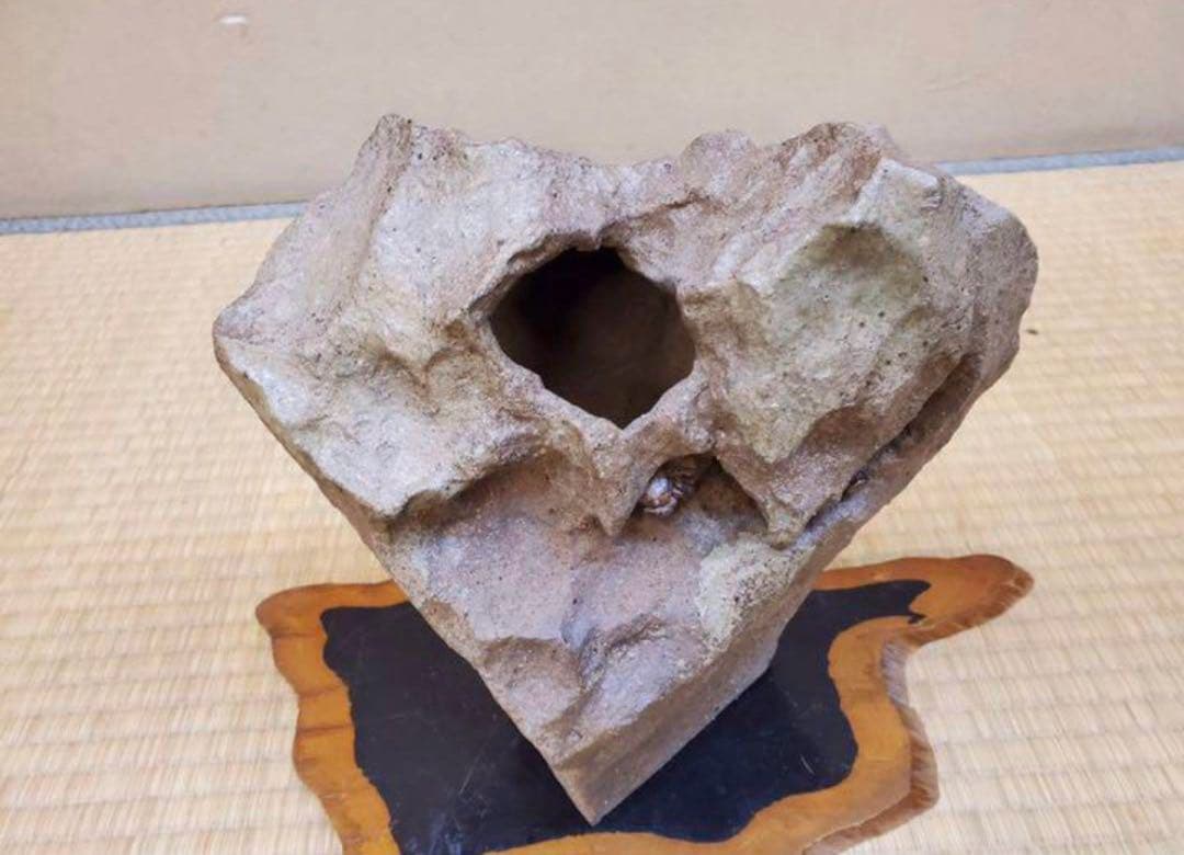 特殊な鉢　山野草鉢　盆栽鉢　高さ20 センチ　No.124