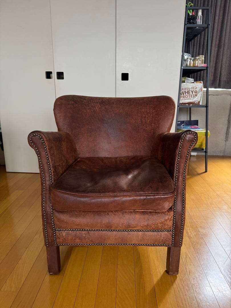 本革 プロフェッサーアームチェア　一人掛け　RH レストレーションハードウェア