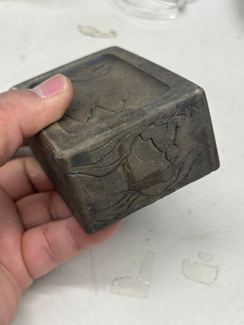 N10345【アンティーク】中国　硯　書道具