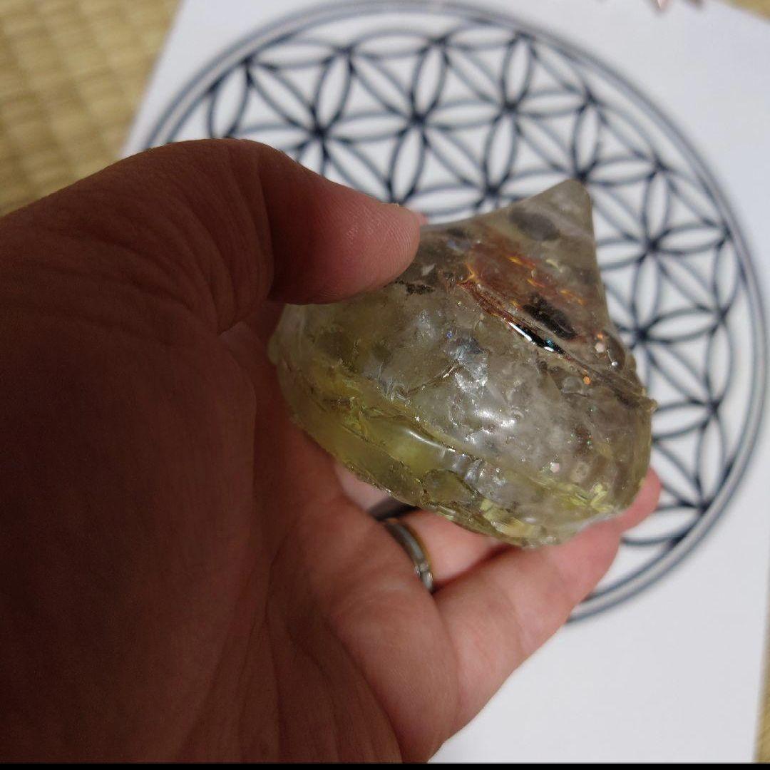 金運ガッツリGet!!波動コアオルゴナイト(宝珠)