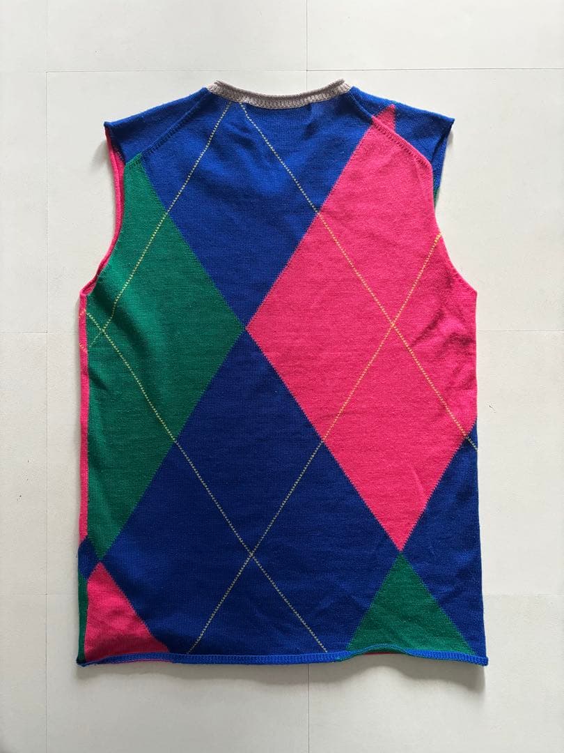 COMME des GARÇONS HOMME PLUS argyle vest