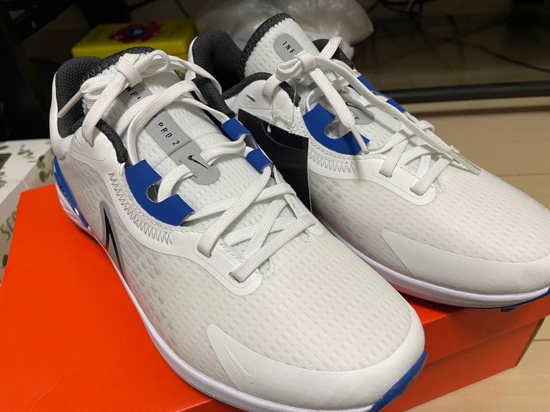 NIKEゴルフ用シューズ ホワイト/ブルー