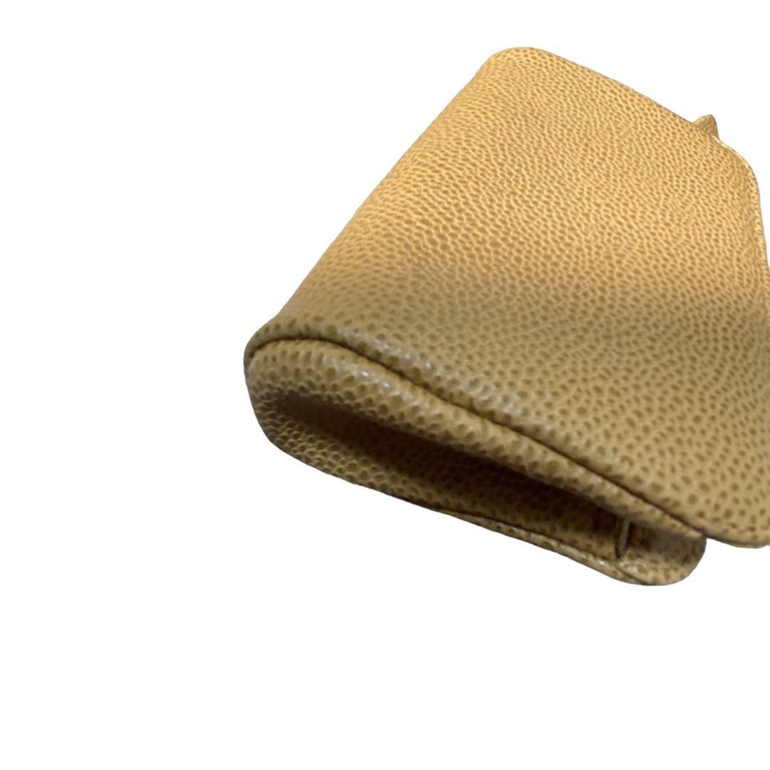 シャネル　CHANEL キャビアスキン　小物入れ　ベージュ