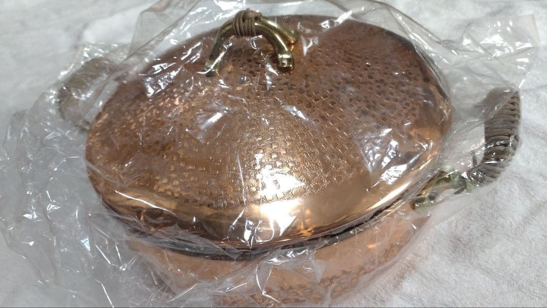 手打純銅鍋　きたくに　24cm　両手鍋　銅鍋　新品　未使用品