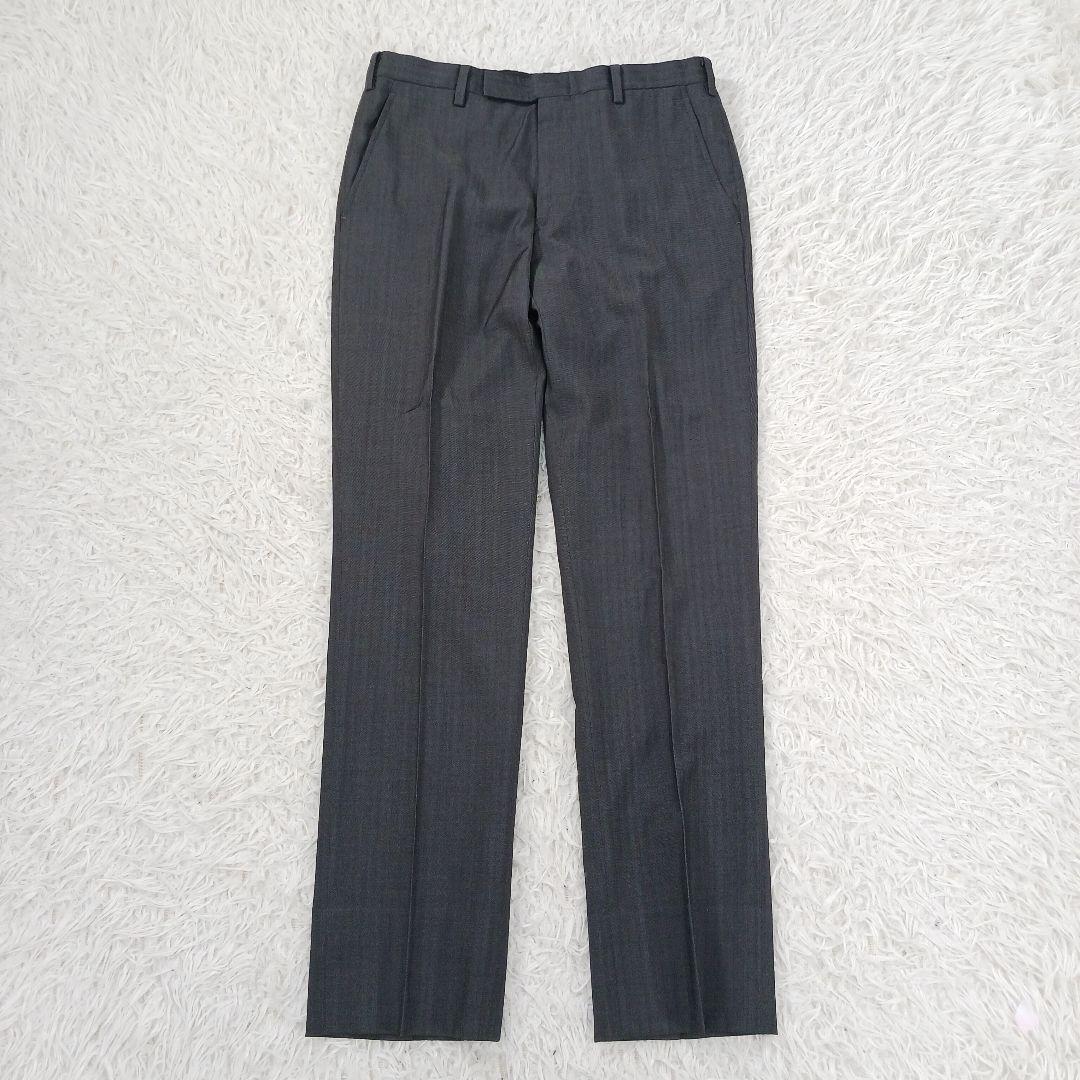 ブラックレーベル　スーツ　日本製　グレー　シャドーストライプ　サイズ36R