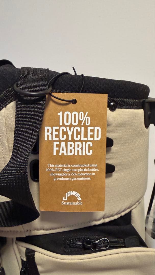 Jonesゴルフ　キャディバッグ　ベージュ　ロゴ刺繍付レア