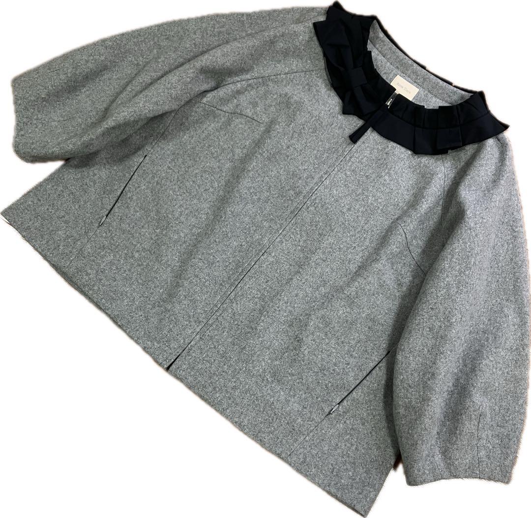 【未使用級】希少✨大きいサイズ46 Rose Tiara コクーンウールコート