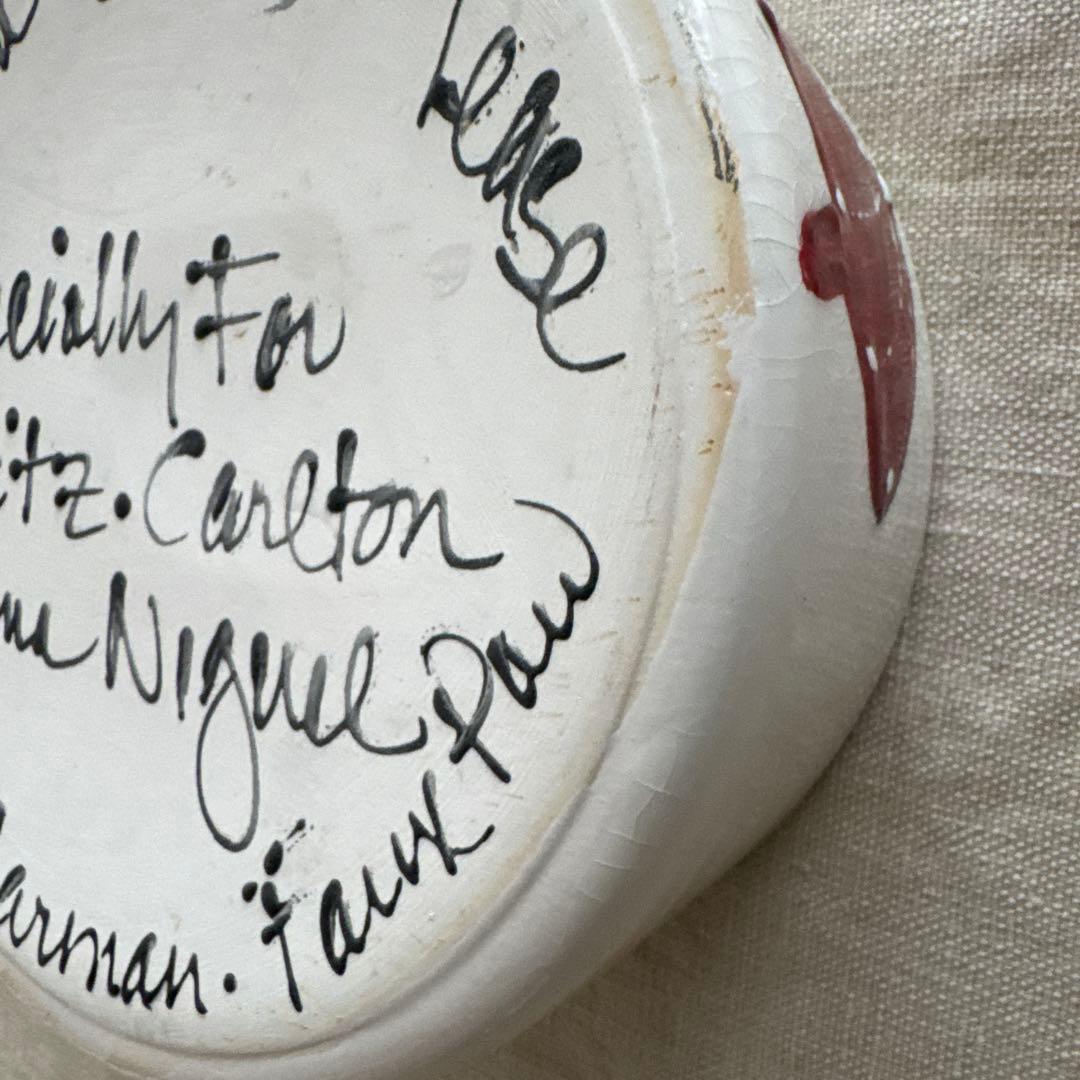 リッツカールトン　ラグナビーチ　トイプードル　陶器ボウル　作家