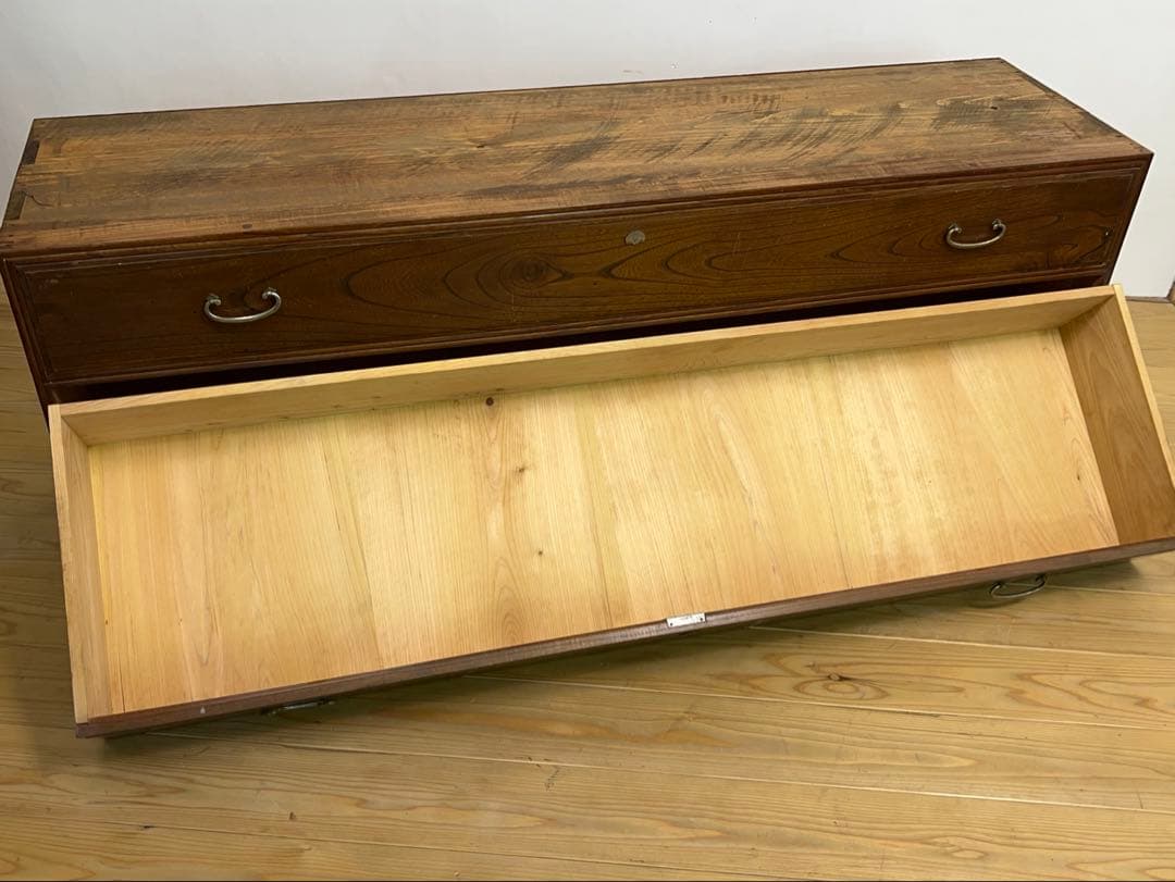 ローボード　収納棚　M087　古道具　古家具　和家具　ビンテージ　アンティーク