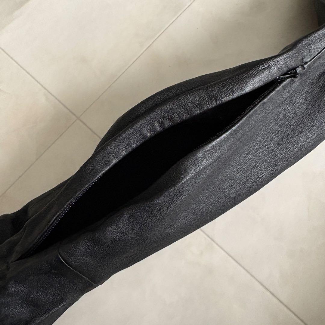 Maison Martin Margiela  本革トレンカレギンス黒40