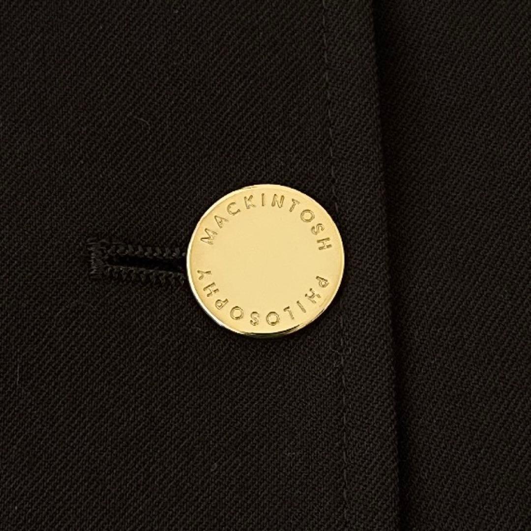 極美品✨現行 マッキントッシュフィロソフィー 紺ブレ ダブル 金ボタン ロゴ刻印