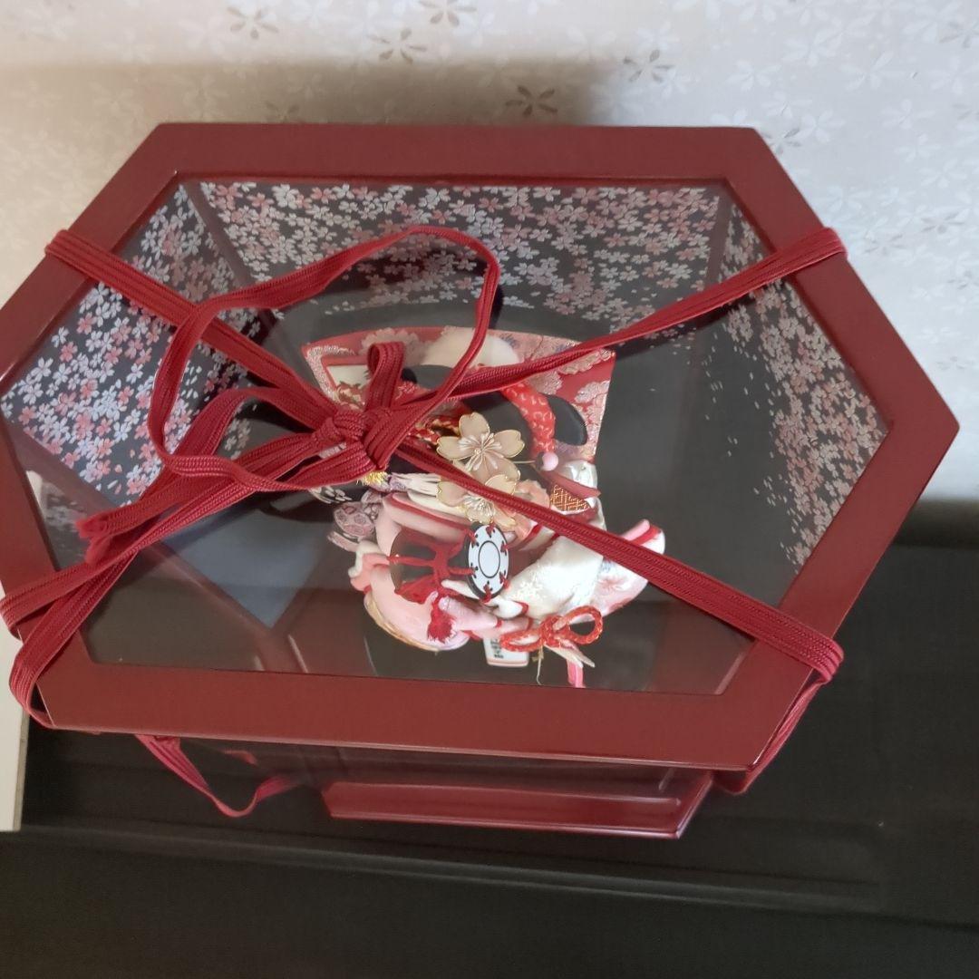 ★羽子板飾★　手づくり押絵羽子板　レトロ　伝統工芸品　アクリルケース入り 日本