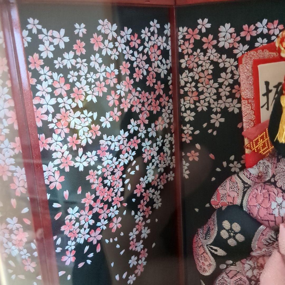 ★羽子板飾★　手づくり押絵羽子板　レトロ　伝統工芸品　アクリルケース入り 日本