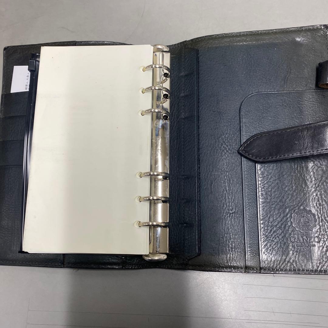 GANZO レザーリング式ファイル ブラック