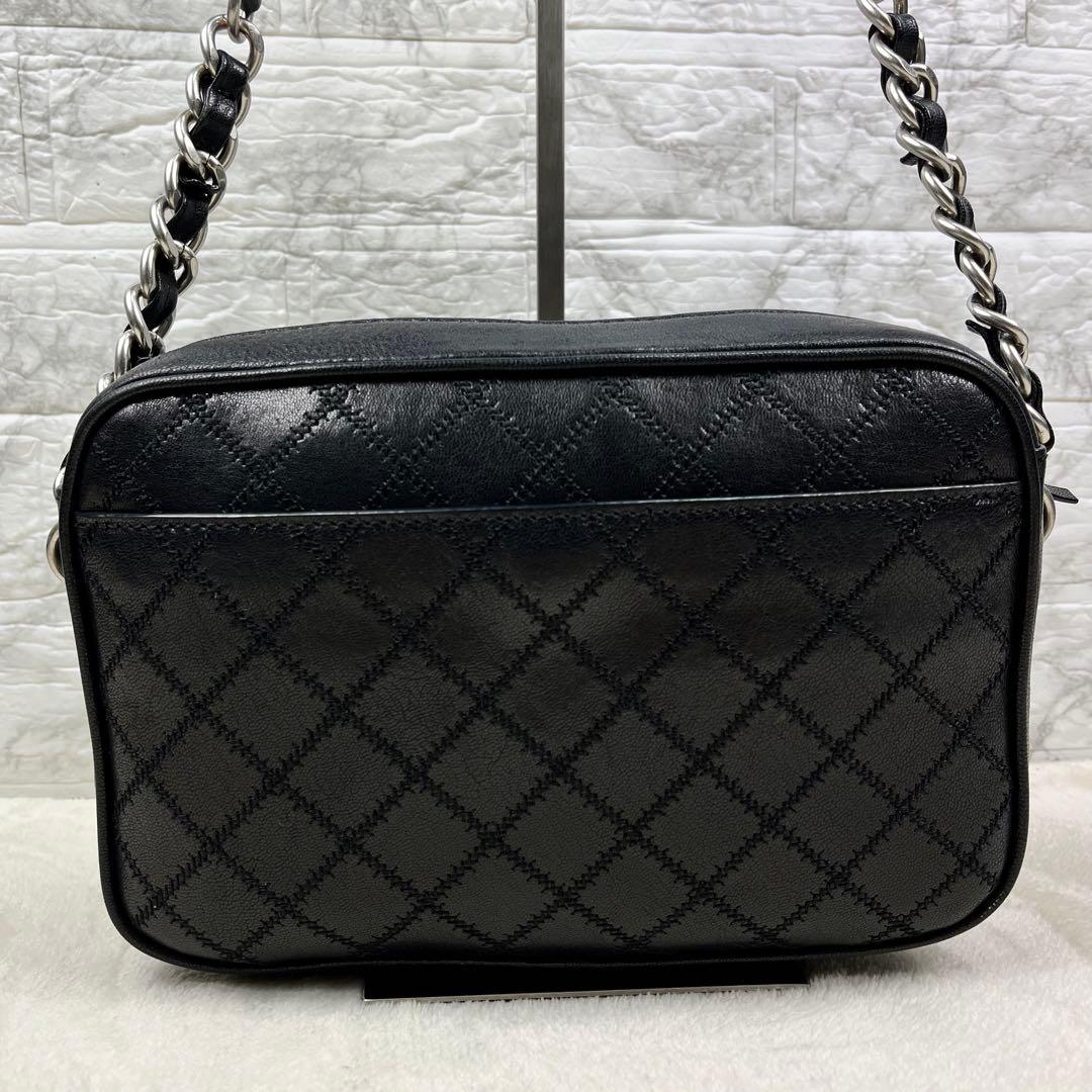 【希少/極美品】 トリーバーチ ショルダーバッグ カメラバッグ 黒 キルティング