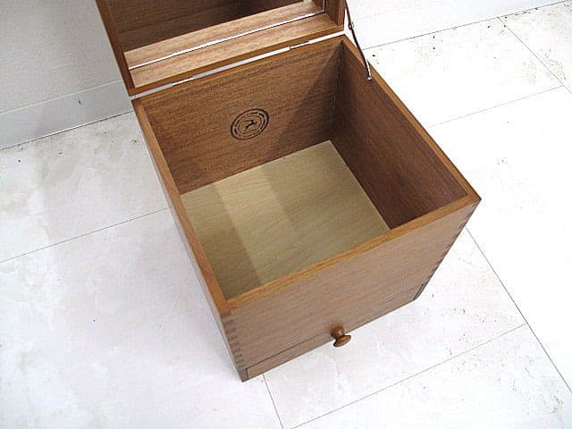 展示品　倉敷意匠 メイクボックス 　　鏡付き 化粧箱 小物入れ コスメボックス