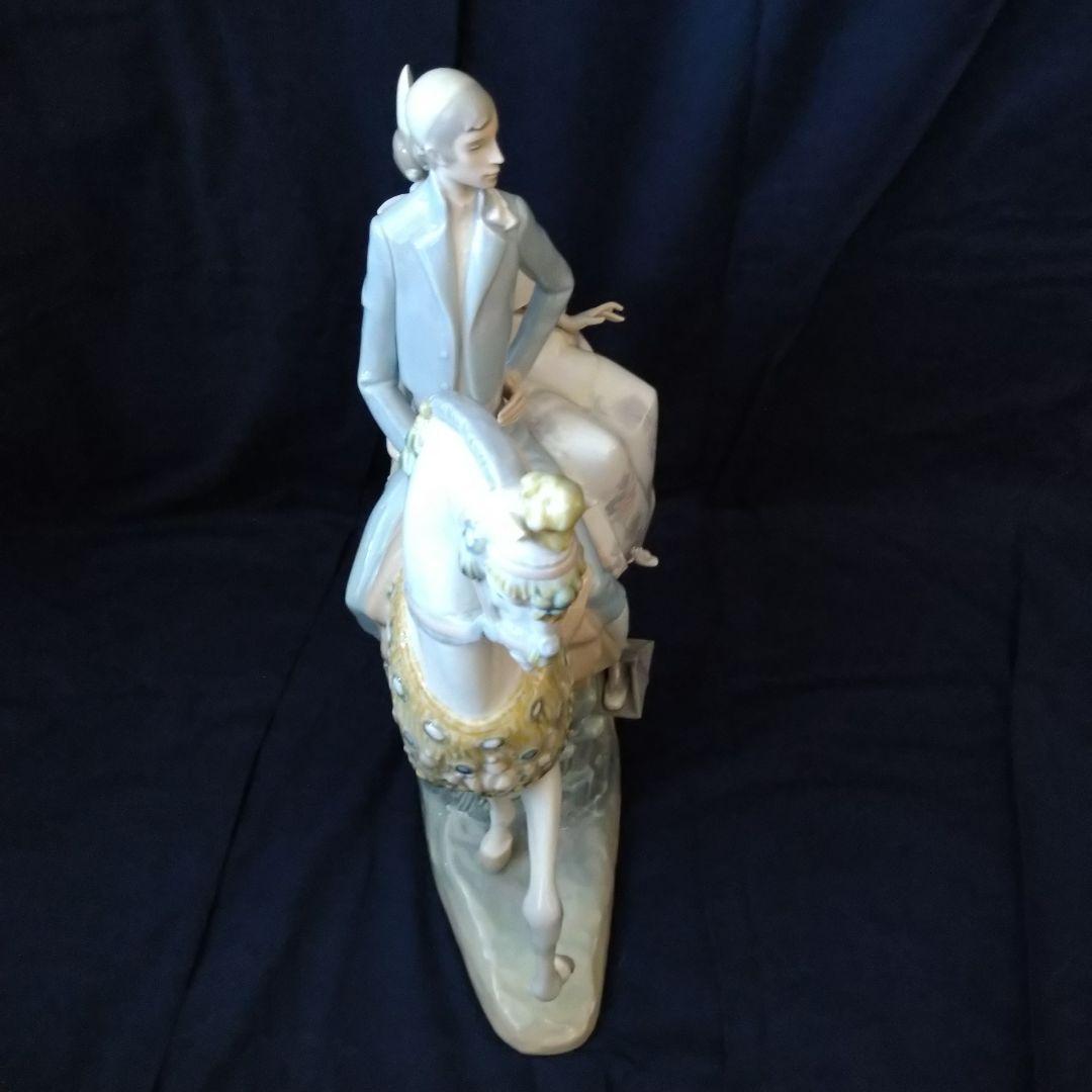 ＊ヨシカネ＊高さ約44cm＊オールドリヤドロ＊【馬上のふたり】＊箱なし