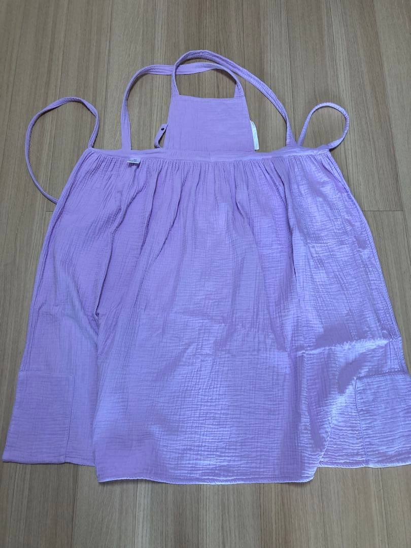 chunさま専用 辻希美 プロデュース コットンガーゼエプロン パープル