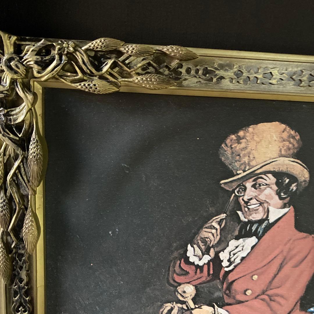 Johnnie Walker ジョニーウォーカー　額装　油絵風 ビンテージ