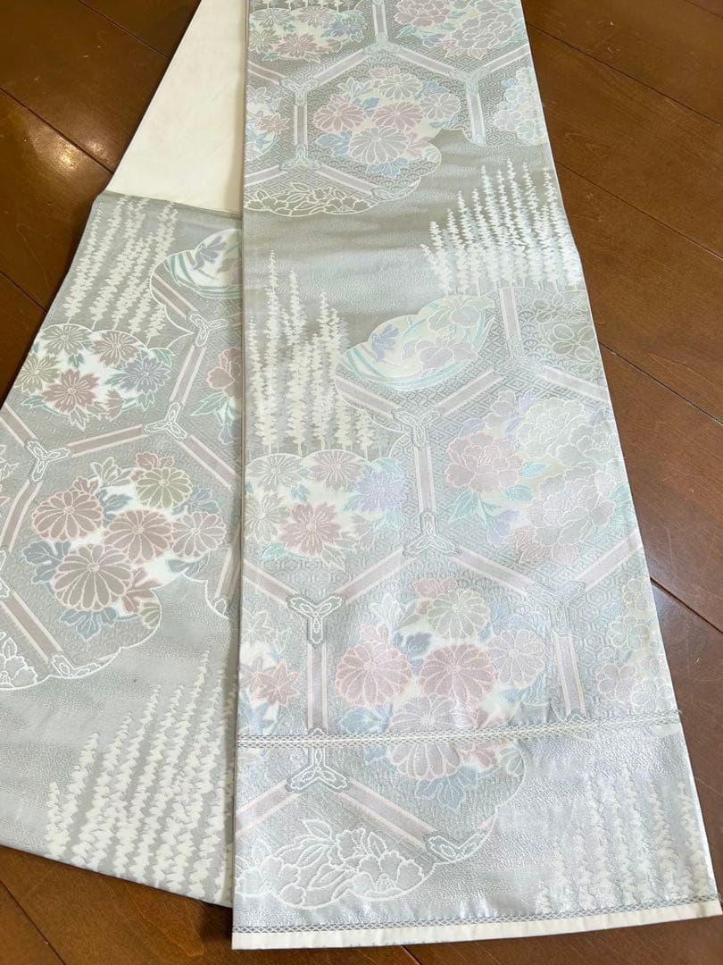 美品　一部しつけ糸付き　正絹訪問着　フルセット4点　卒業式　入学式　七五三