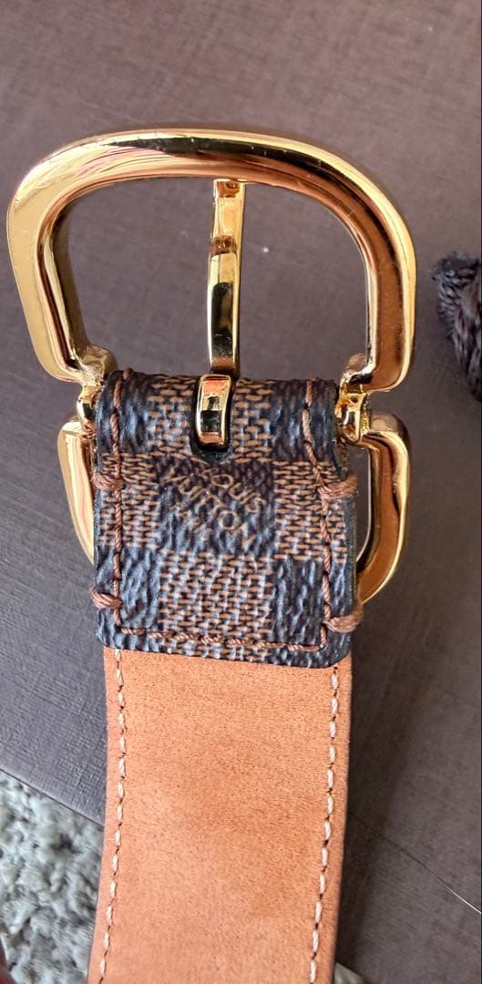 ルイヴィトン　ダミエベルト　サンチュール　新品同様　表記75