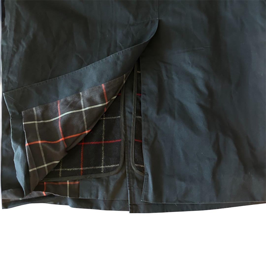【極美品/希少LL】バーバリー ステンカラーコート ウールライナー メンズ 紺色