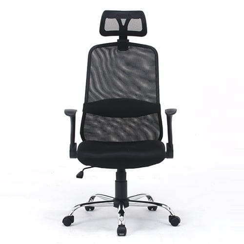 【新品・送料無料】ヘッド付き アームアップチェア 1ブラック