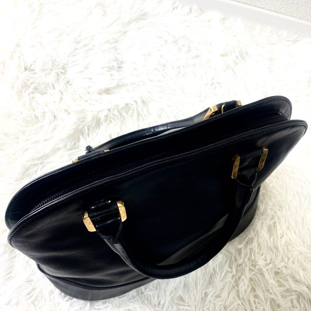 ロエベ　LOEWE アナグラム　ハンドバッグ　レザー　ブラック　黒　手提げ