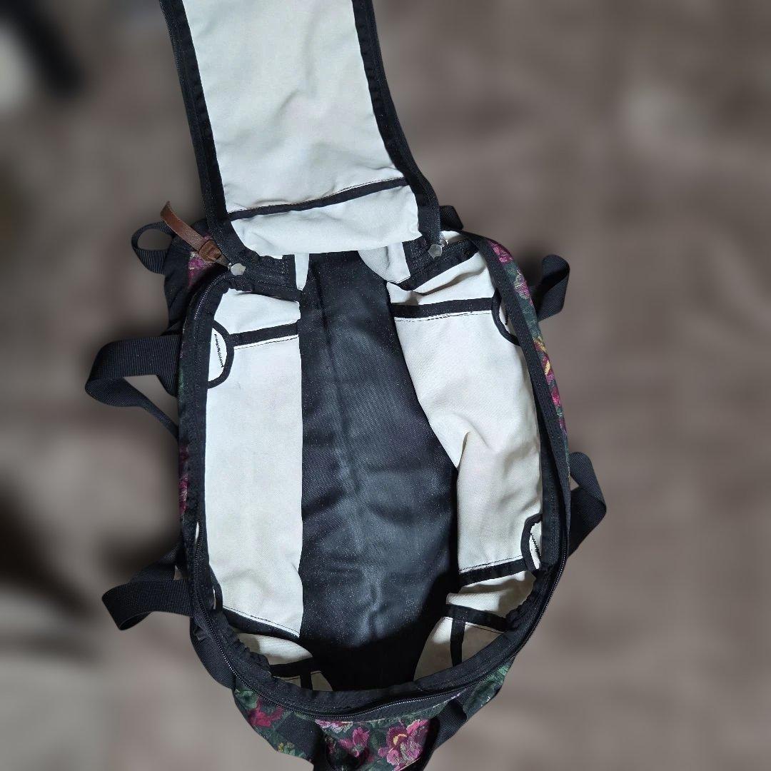 GREGORY　旧ロゴ　花柄　ボストンリュック