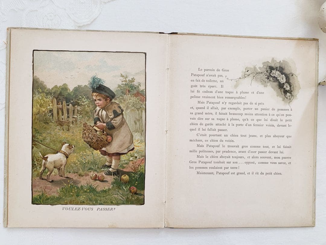 ꙳⋆愛らしい挿絵のフランスアンティーク絵本⋆꙳古書　ビンテージ