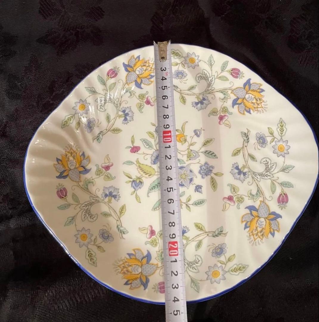 MINTON HADDON HALL BLUEハドンホール花柄 皿プレート 5枚