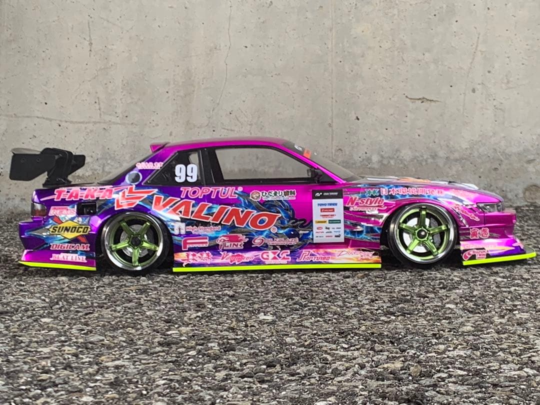 アディクション　S13 シルビア V8 2024中村直樹選手　未使用ボディ