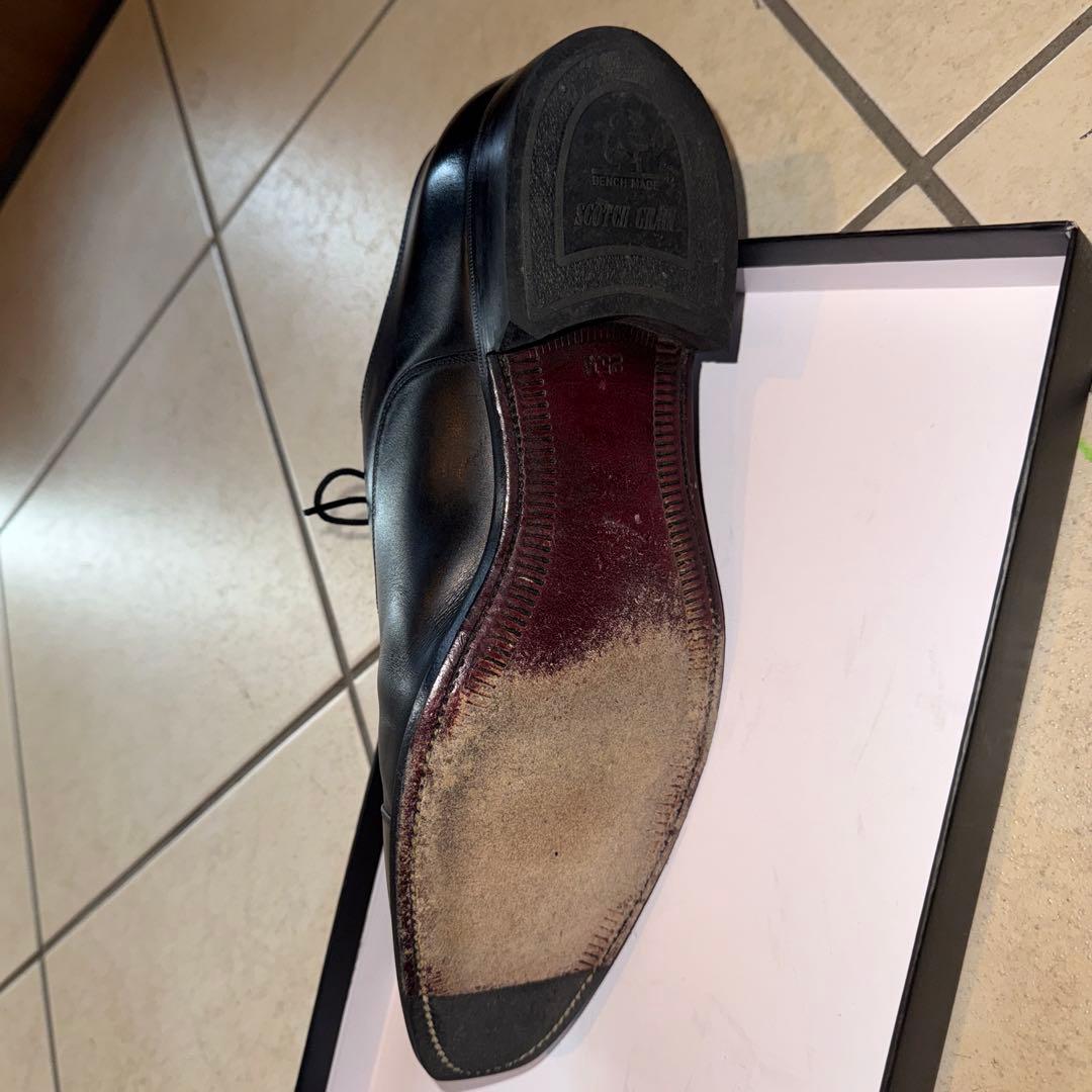 スコッチグレイン 916 ブラックレザー ストレートチップ