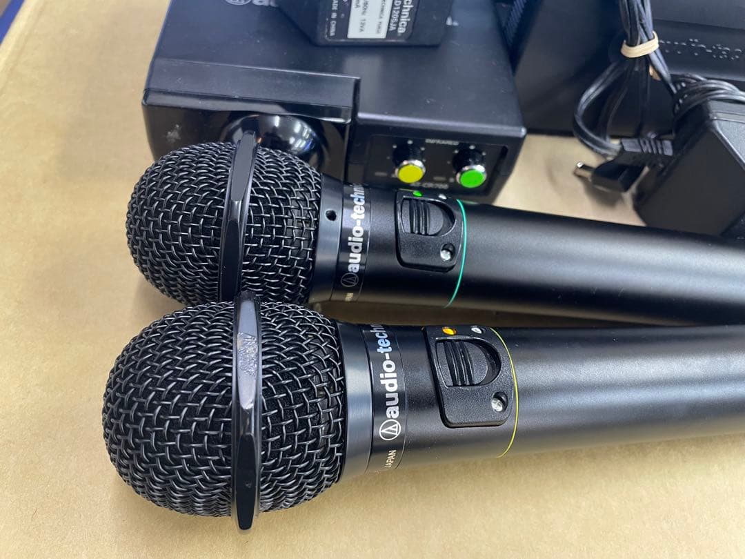 オーディオテクニカ製ワイヤレスマイクセットAT-CR700+CLM7000極上