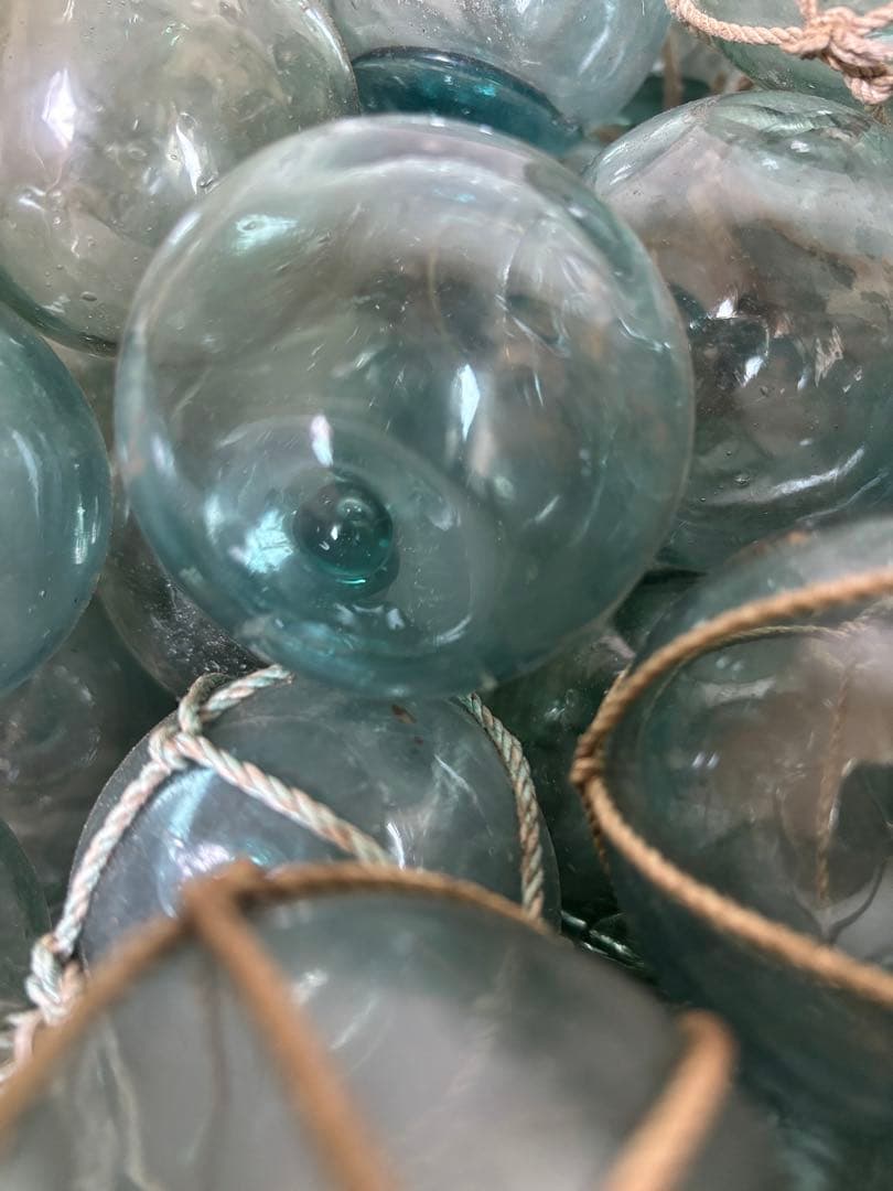 浮き玉　ガラス玉　約５〜6.5㎝❗️100個❗️可愛い小玉❗️