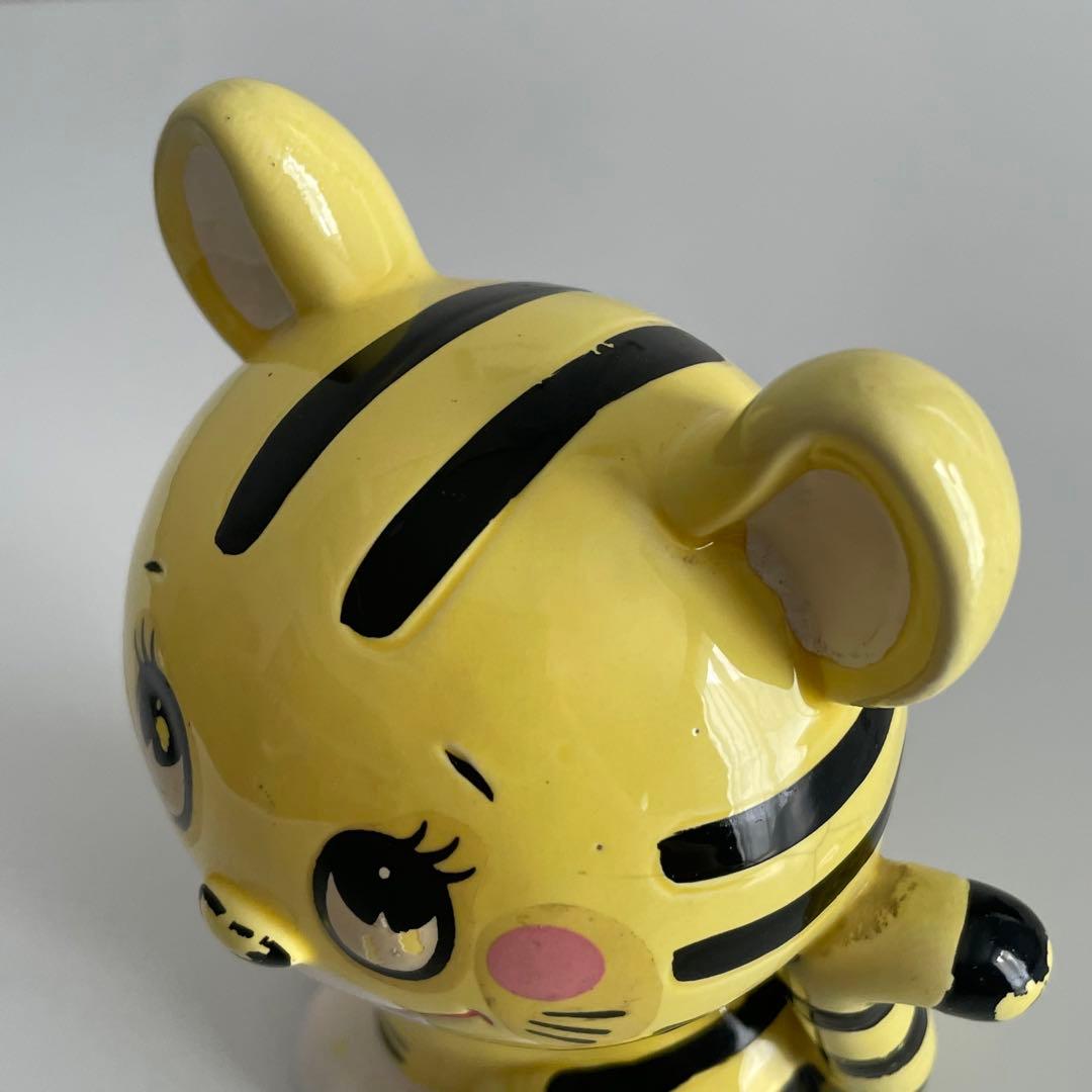 希少　激レア　内藤ルネ　陶器製　トラ　貯金箱　置物　昭和レトロ　当時物