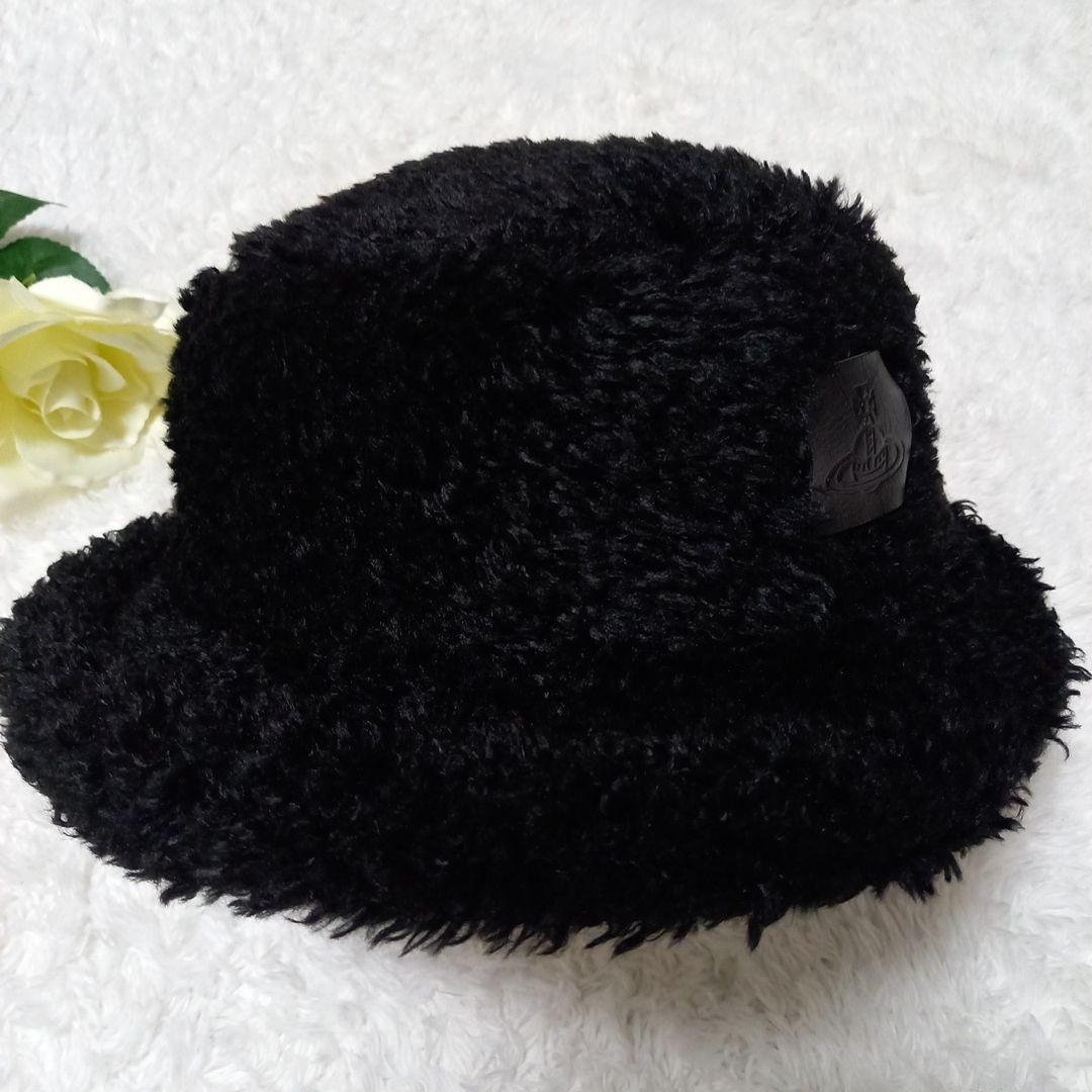 ☆美品☆ Vivienne Westwood リブ付き ボア バケット ハット