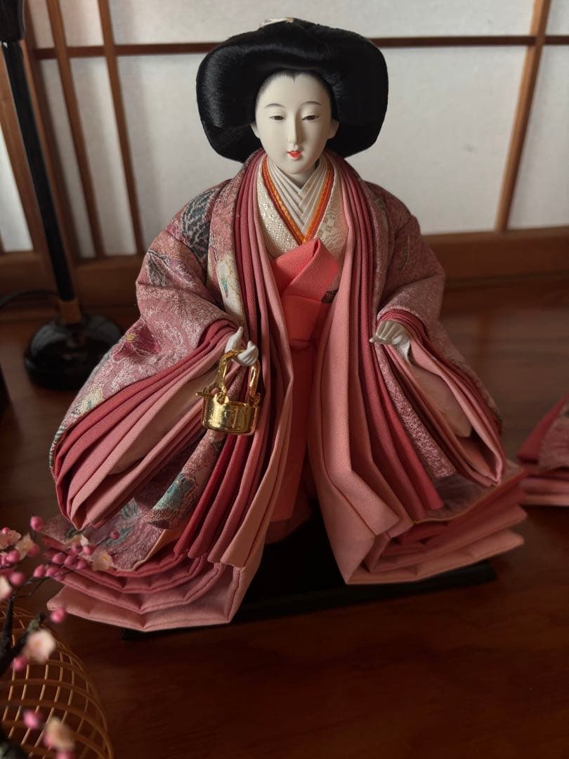 山本寛斎　お雛様と三人官女と小物類