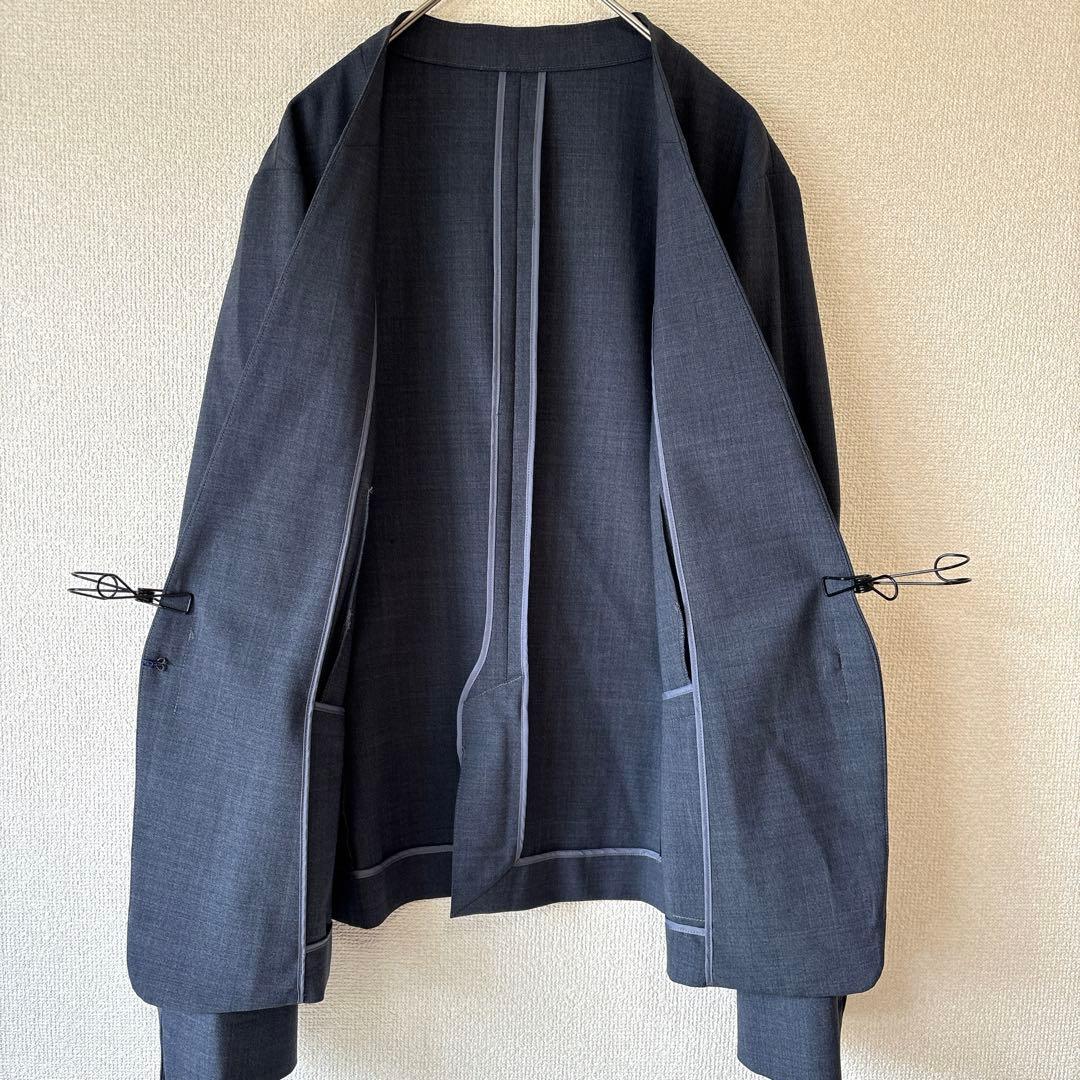 洗える✨3XL・4L グリーンレーベルリラクシング ノーカラー ジャケット 46