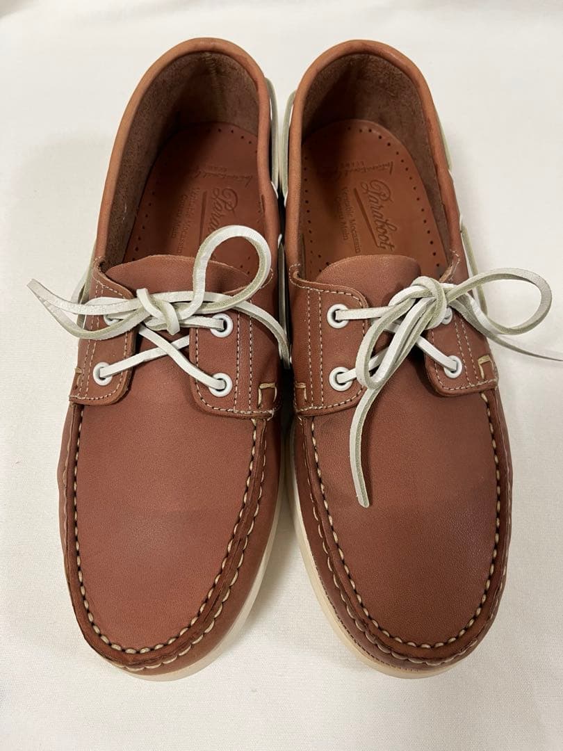 パラブーツ バース キルト付き モカシン デッキシューズ UK8