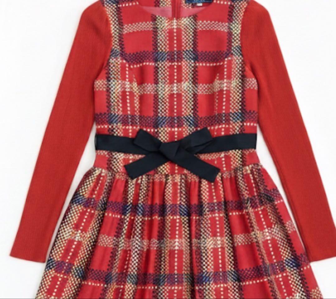 エムズグレイシー チェックワンピース 38