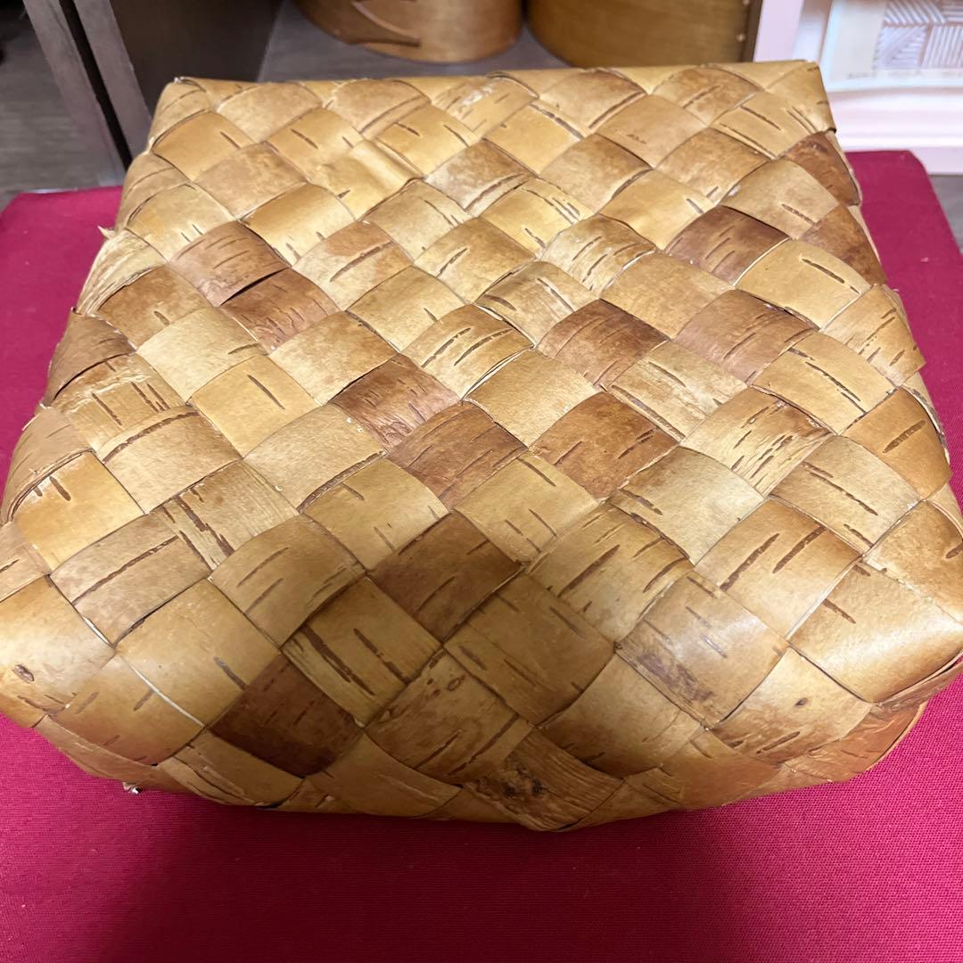 Galina ガリーナ 白樺かご　蓋付箱　フィンランド　収納ボックス